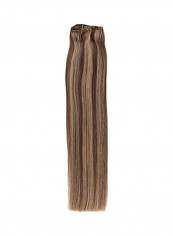 Clip In Straight Hair Extension 27 Medium Brown 22inch