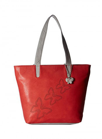 Polyester Blend Shoulder Bag Red