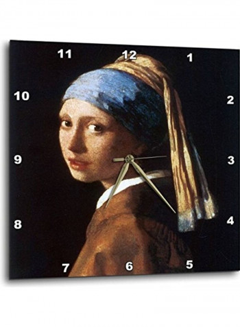 Decorative Printed Wall Clock Multicolour 15x15inch