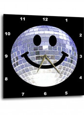 Dpp 76665 3 Disco Ball Smiley Face Seventies Wall Clock Multicolour 15x15inch