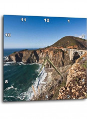 Bixby Bridge Printed Analog Wall Clock Multicolour 15x15x0.1inch