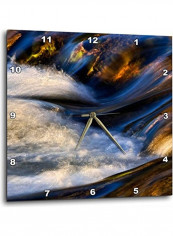 Swiftcurrent Creek Glacier National Park Wall Clock Multicolour 15x15inch