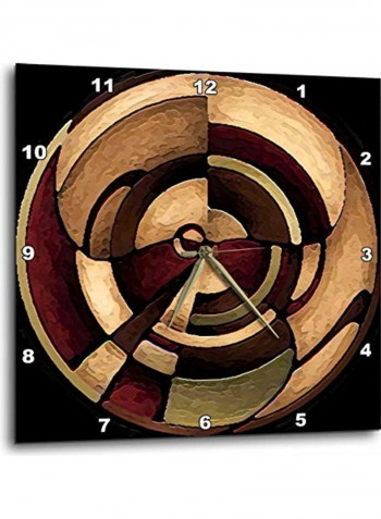Digital Artwork Design Wall Clock Multicolour 15x15inch