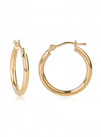 14 Karat Gold Stylish Hoop Earrings
