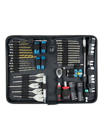 79-Piece Technicians Kit Black/Silver/Blue