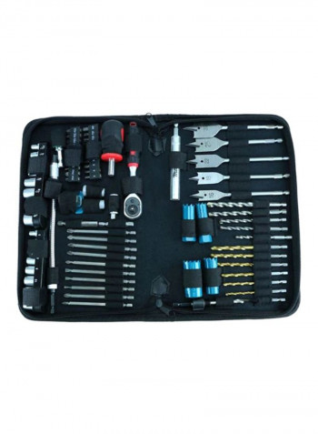 79-Piece Technicians Kit Black/Silver/Blue