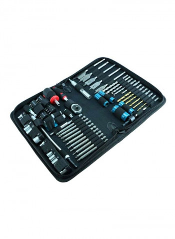 79-Piece Technicians Kit Black/Silver/Blue