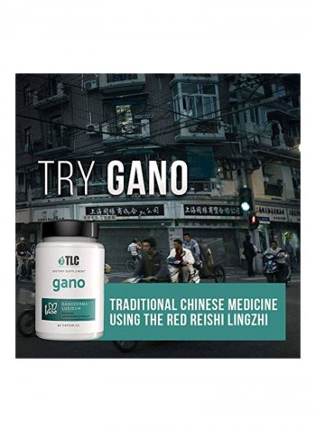 Gano Premium Canoderma Extract Dietary Supplement - 90 Capsules