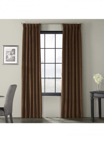 2-Piece Signature Blackout Curtain Brown 50 x 84inch