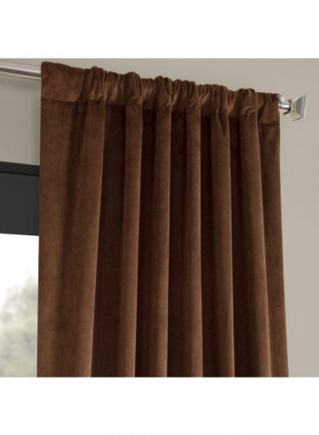 2-Piece Signature Blackout Curtain Brown 50 x 84inch