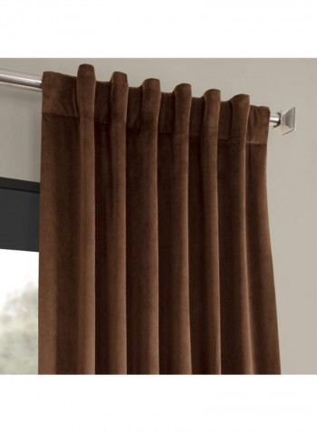2-Piece Signature Blackout Curtain Brown 50 x 84inch
