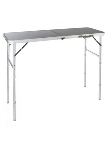 Granite Duo Foldable Trips Table Silver