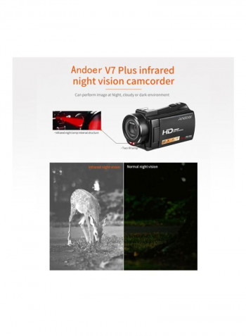HDV-V7 Plus Full HD Digital Video Camera With Remote Control