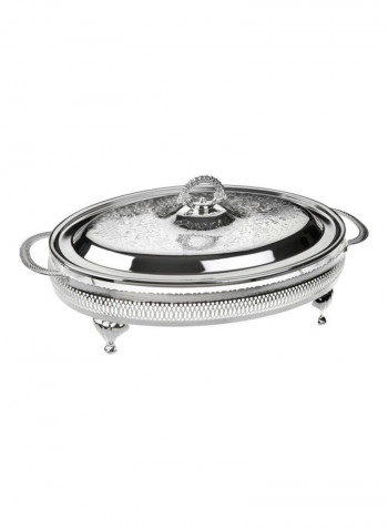 Stainless Steel Casserole Silver 41x26.5cm