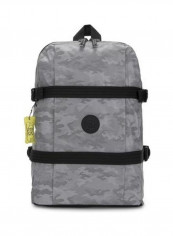 Tamiko Fastening Buckle Casual Backpack Grey/Black