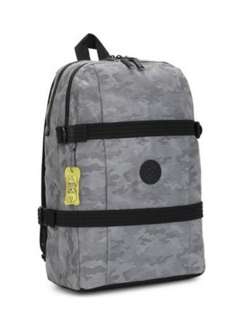 Tamiko Fastening Buckle Casual Backpack Grey/Black