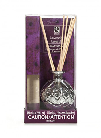 Aromatherapy Lavender Diffuser Oil with Ceramic Bottle Multicolour 3.54X4.72X10.24 inch