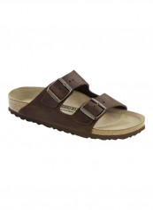 Buckle Strap Flat Sandals Brown