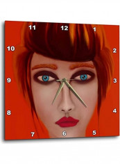 Red Wall Clock Red 15 X 15inch