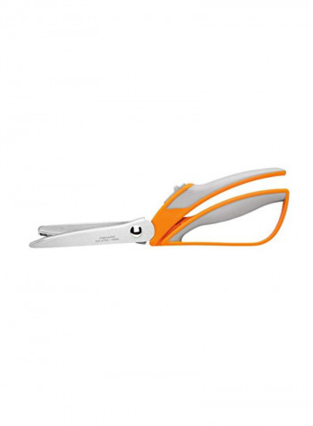 Easy Action Pinking Shears Orange/White/Silver