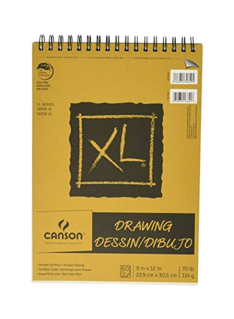 Recycled Drawing Paper Pad Yellow/Brown