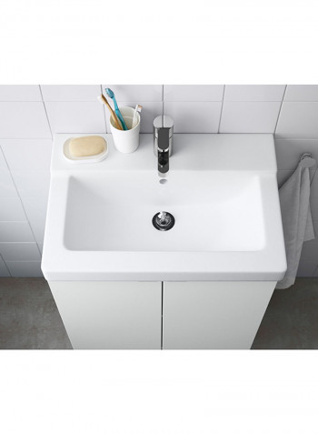 Art Design Countertop Wash Basin White 61x41x8centimeter