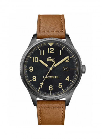 Men's Lacoste Continental Leather Analog Wrist Watch 2011021
