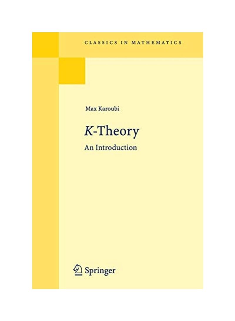 K-theory: An Introduction Paperback