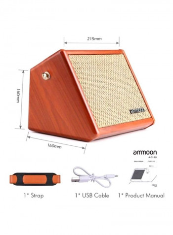 Portable Acoustic Guitar Amplifier I-5513 Beige/Brown
