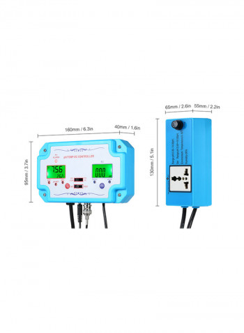 Water Repleaceable Electrode Quality Detector Blue/White 32x7.6x20.5centimeter