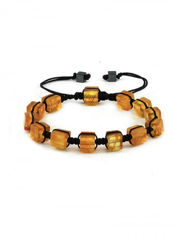 Amber Macrame Bracelet