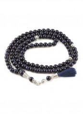 Blue Goldstone Mala