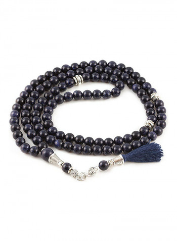 Blue Goldstone Mala