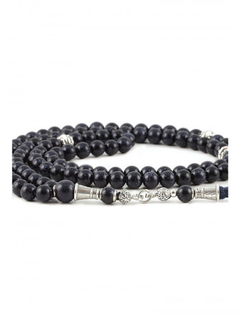 Blue Goldstone Mala