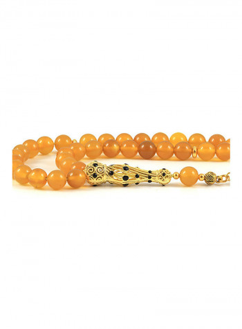 Yellow Agate Prayer Beads