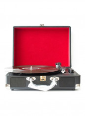 Retro Briefcase Styled Antique Gramophone Turntable Disc Vinyl