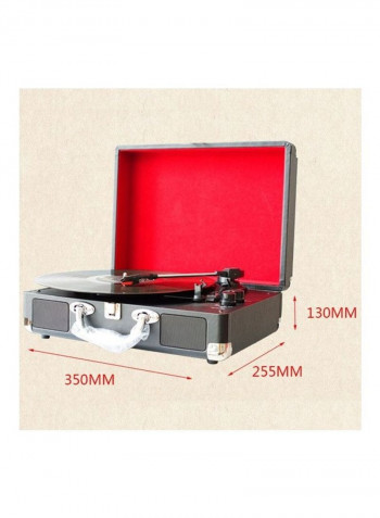 Retro Briefcase Styled Antique Gramophone Turntable Disc Vinyl