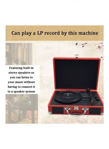 Retro Briefcase Styled Antique Gramophone Turntable Disc Vinyl