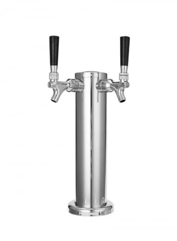 Stainless Steel Beer Tower Tap Set Silver 330millimeter