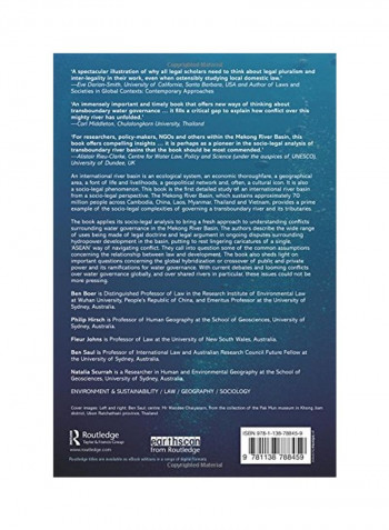 The Mekong: A Socio-Legal Approach To River Basin Development Paperback