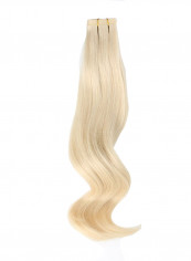 20-Piece Wavy Remy Hair Extension Platinum Ash Blonde 16inch