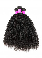 3-Piece Brazilian Kinky Curly Hair Extension Set Black