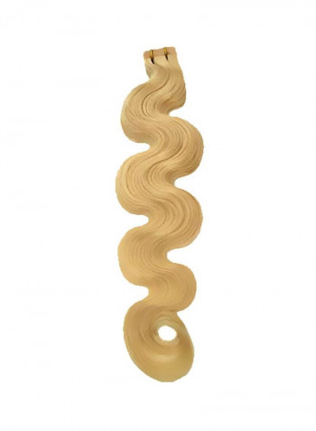 Pack Of 20 Tape In Wavy Hair Extension 60 Platinum Blonde 24inch