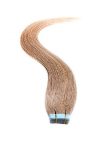 Tape In Straight Hair Extension 27 Honey Blonde 24inch