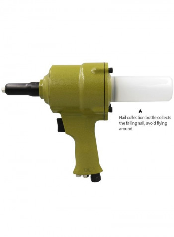 Pneumatic Pistol Type Air Riveter Green 1.46kg
