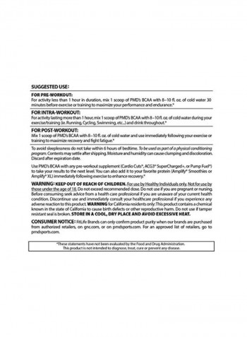 BCAA Performance And Recovery Dietary Supplement