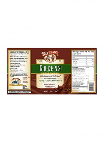 Greens Chocolate Silk Antioxidant Powder