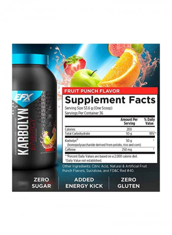 Karbolyn Energy Powder - Fruit Punch