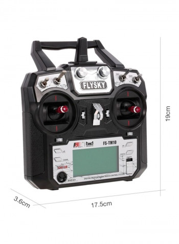 Remote Controller Transmitter With Receiver FS-TM10/FS-iA10B 17.5x3.6x19centimeter