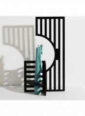 Decorative Tabletop Candle Holder Black 376x538millimeter